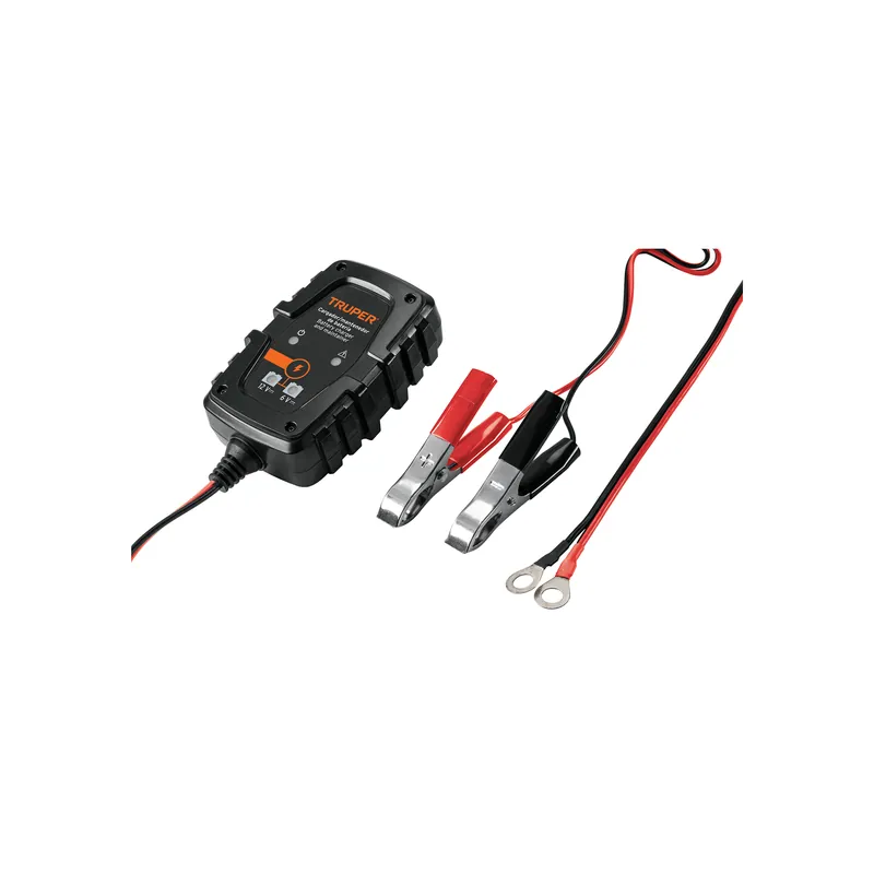Cargador/mantenedor de 1 A para baterias de 6 y 12 V, Truper