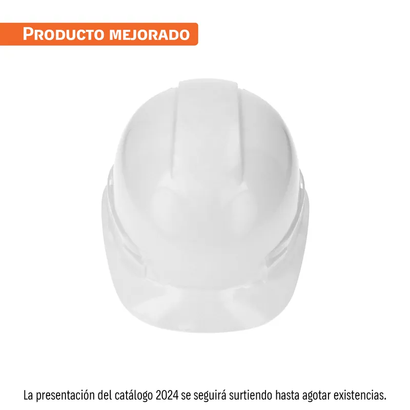 Casco de seguridad ajuste matraca blanco