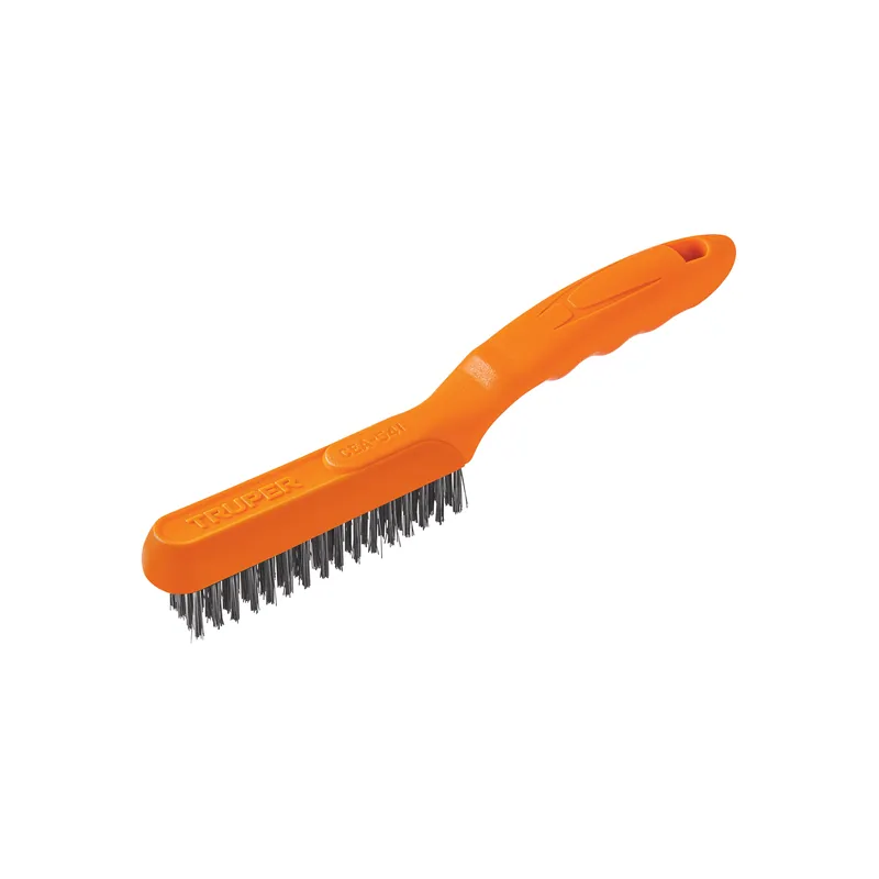Cepillo de alambre cerdas acero inoxidable, 64 pinceles Truper