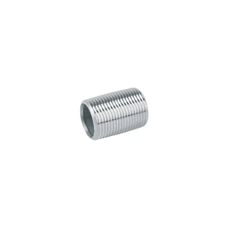 Niple galvanizado cuerda corrida 1/4"