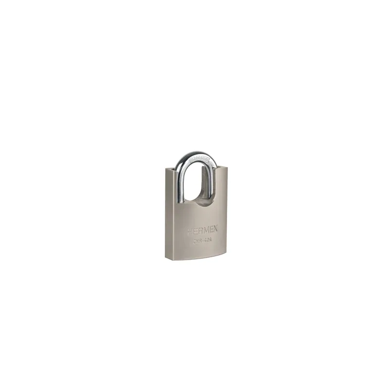 Candado de hierro 40 mm con coraza, llave anti-ganzúa, Hermex