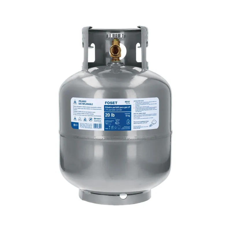 Cilindro portátil para gas LP, 20lb (9kg) Foset