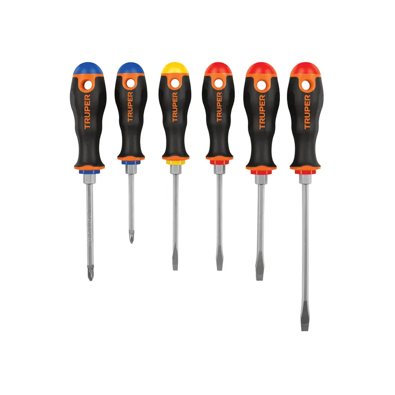 Juego de 6 desarmadores mango Comfort Grip