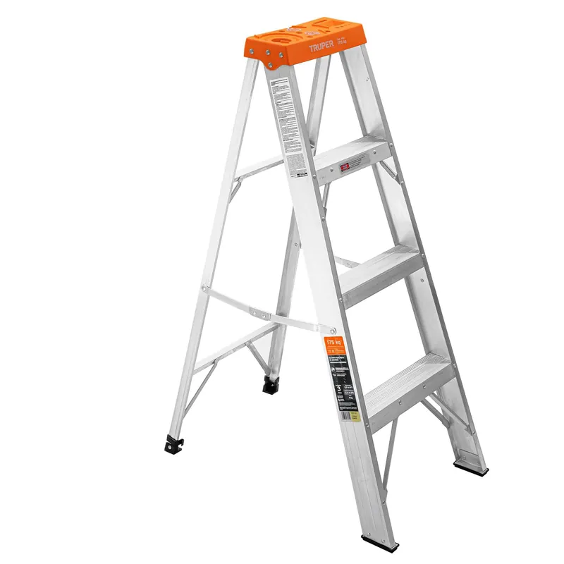 Escalera de tijera Tipo II 3 escalones con bandeja, Truper (aluminio)