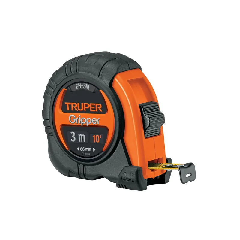 Flexometro Truper Gripper contra impactos 3 m, cinta 13 mm