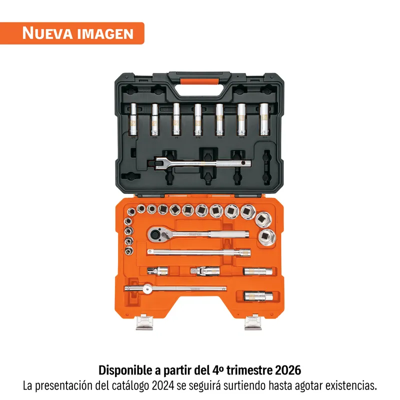 Juego de 31 herramientas (autoclé) cuadro 1/2" std para mecánico