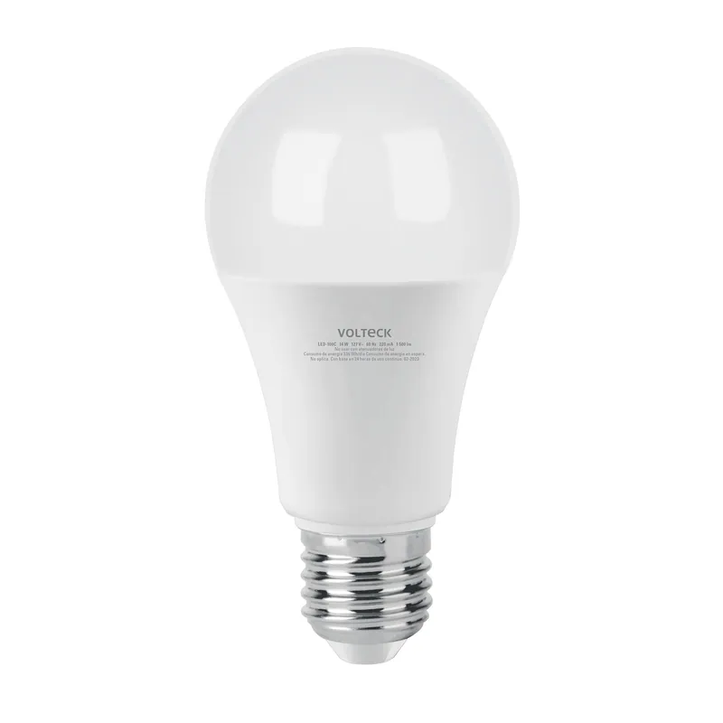 Foco LED tipo bulbo A19 14 W (equiv. 100 W) luz calida, Volteck (Truper)