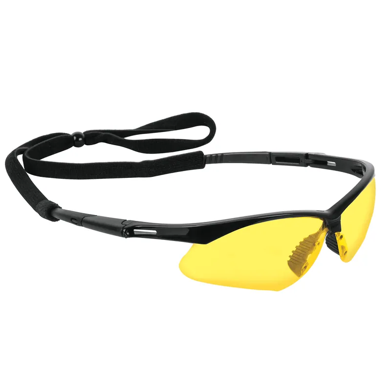 Lentes de seguridad ambar antiempano con cordon ajustable, linea Sport, Truper