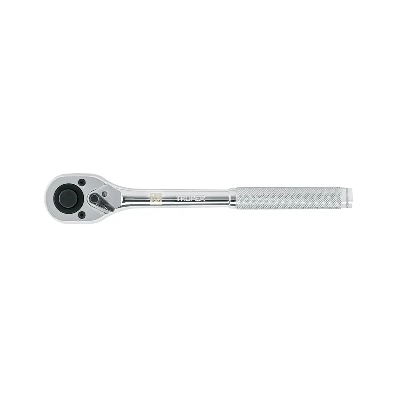 Matraca cuadro 1/2" cabeza de pera de liberación rápida, 45 dientes