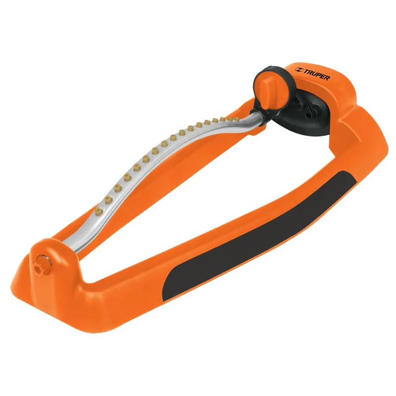 Aspersor oscilatorio, metal-plastico, 17 boquillas