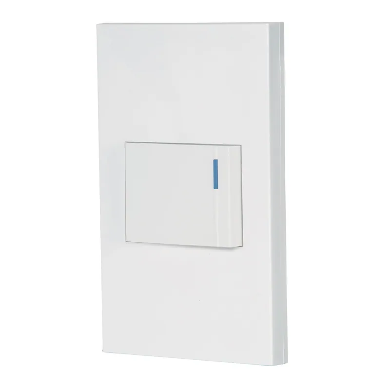 Placa armada 1 interruptor, 1.5 módulos, Española, blanco