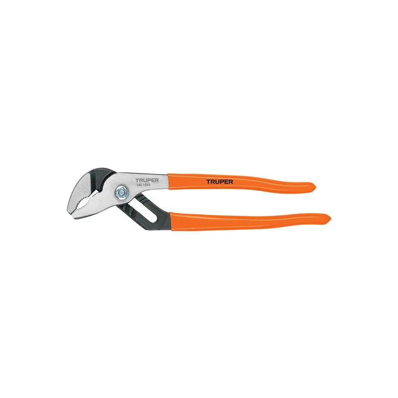 Pinza de extension (pico de loro) 10" mango de PVC, Truper