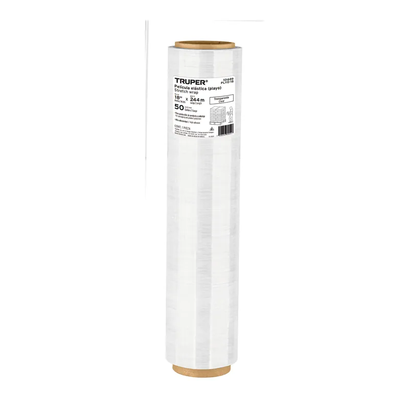 Rollo de 244 m película plástica estirable ancho 18" cal 50