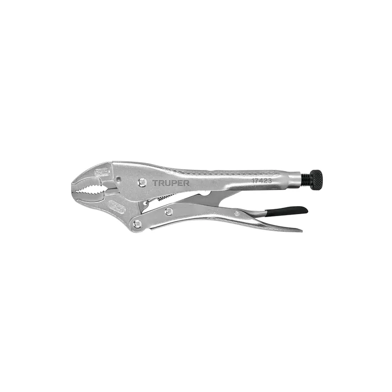 Pinza de presion 10" mordaza curva, Truper