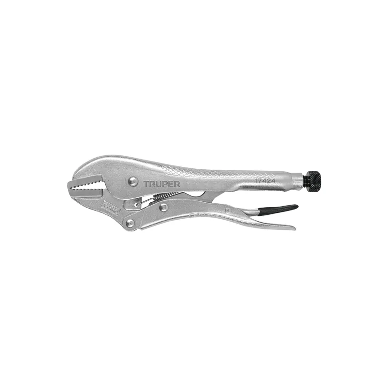 Pinza de presion 10" mordaza recta, Truper
