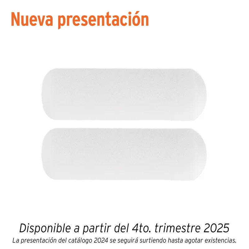Felpa para mini rodillo esponja 4" x 3/8", Truper