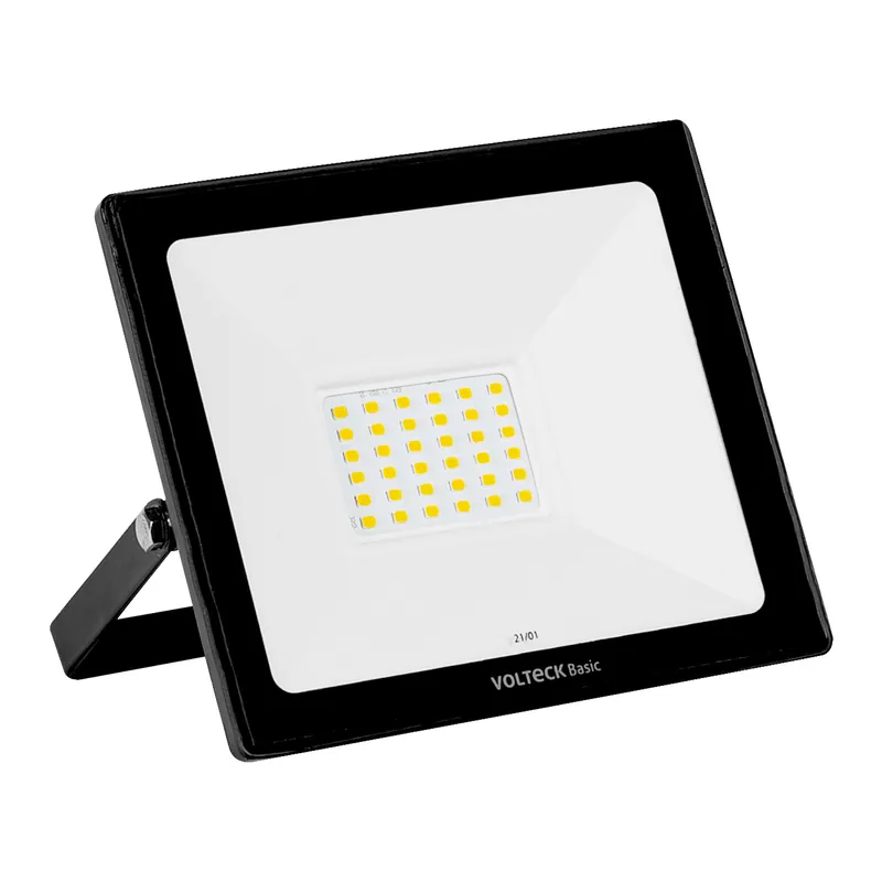 Reflector ultra delgado LED 30 W luz de dia, encendido instantaneo, Volteck Basic (Truper)