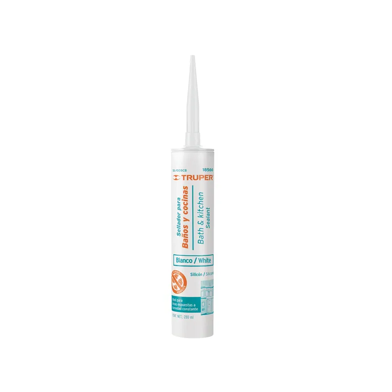 Silicón blanco 100% color blanco 280ml