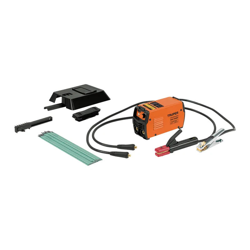 Mini soldadora inversora 130 A bivoltaje 127/220 V Truper SOIN-120MBT (naranja)