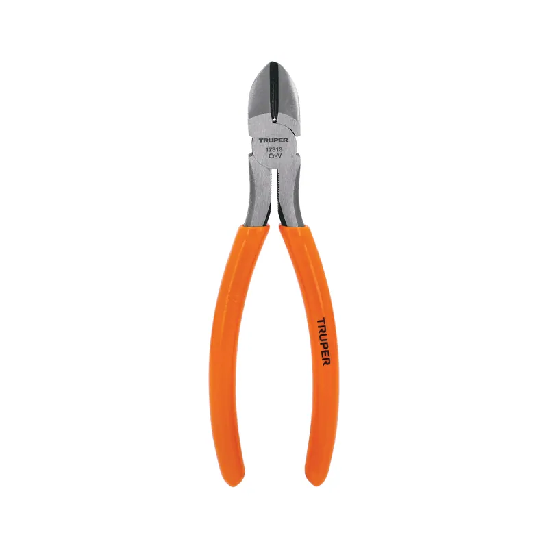 Pinza de corte diagonal 7" mango de PVC, Truper