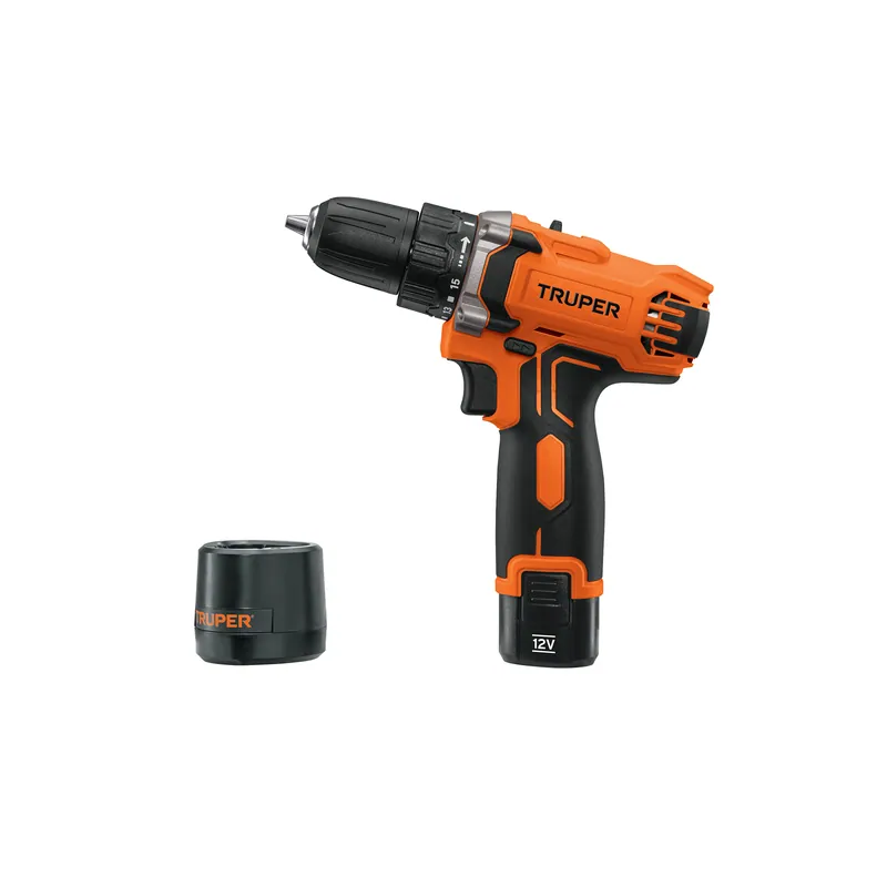 Taladro compacto inalámbrico 3/8", 12V, 1 batería ion litio 2Ah + cargador, Truper PRO