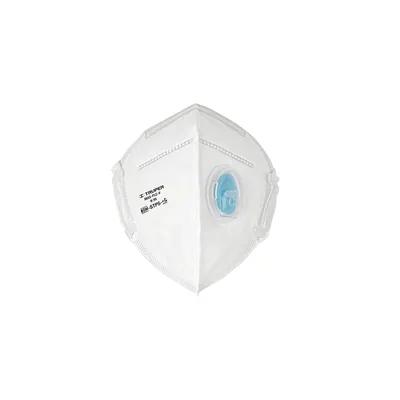 Respirador plegable N95 con válvula para partículas, Truper